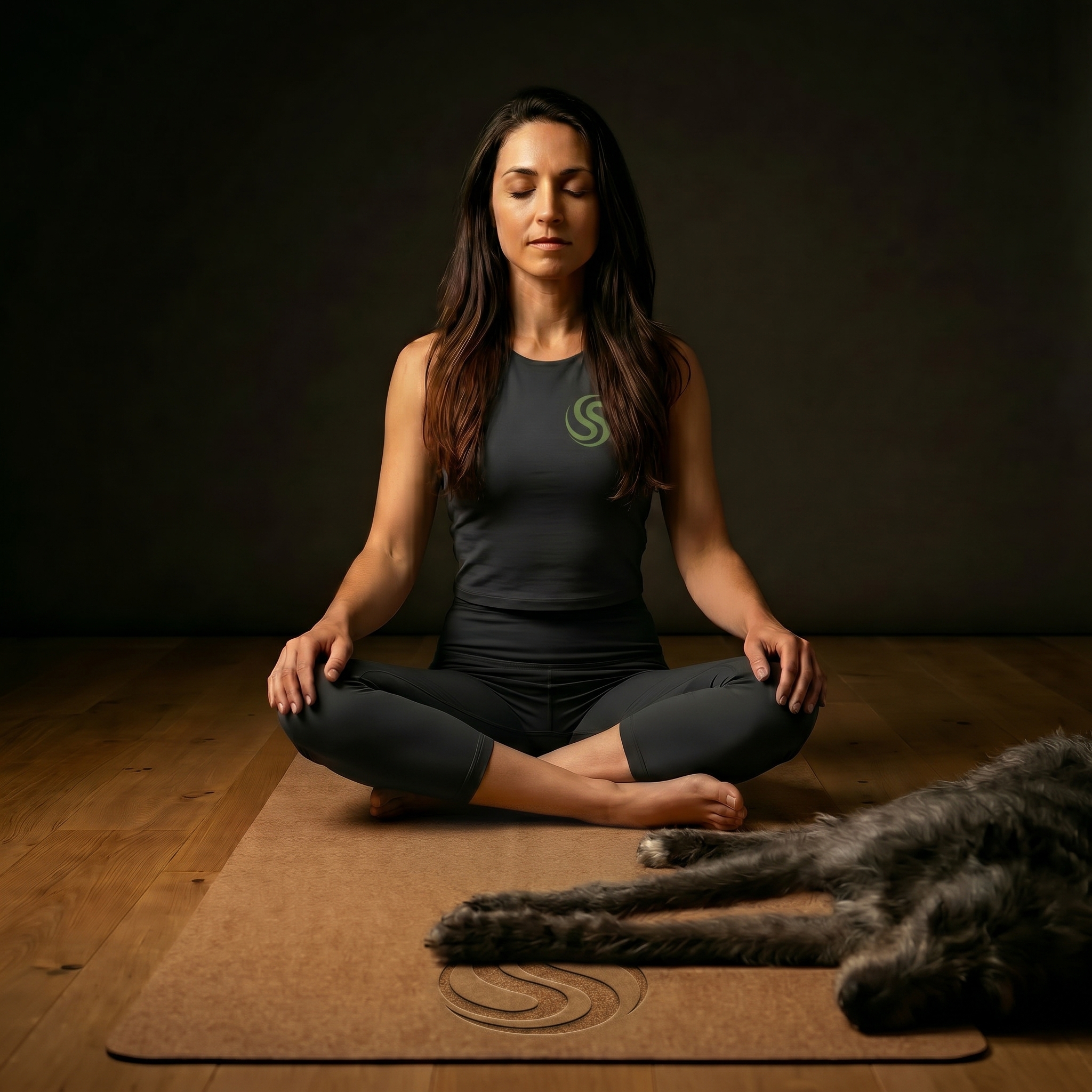 Mat with dog